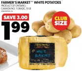 Save on FARMER'S MARKET WHITE POTATOES at Real Canadian Superstore