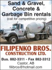 Sand & Gravel, Concrete & Garbage Bin rentals