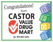 Congratulations! from Castor Value Drug Mart