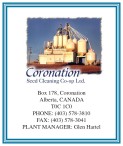 Coronation Seed Cleaning Co-op Ltd. PHONE: (403) 578-3810