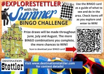 #EXPLORESTETTLER with the Summer BINGO CHALLENGE