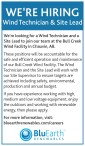 HIRING Wind Technician & Site Lead
