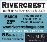 Rivercrest Bull & Select Female Sale