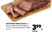 Beef brisket at Real Canadian Superstore